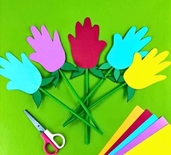 Hand Print Flowers