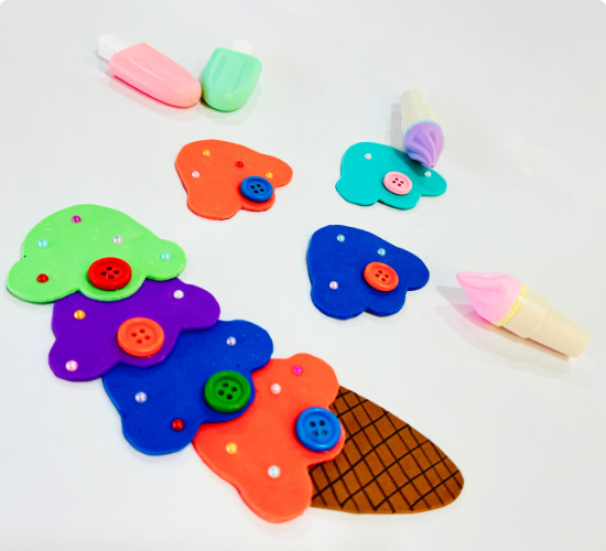 Button Ice Cream Cone