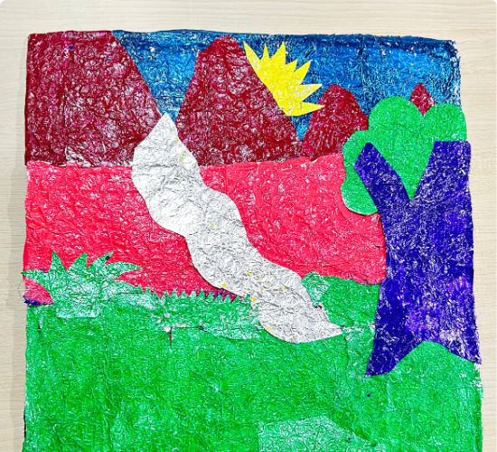 Foil Paper Collage