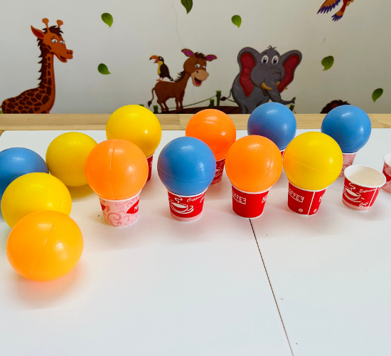 Playing with Colorful Balls