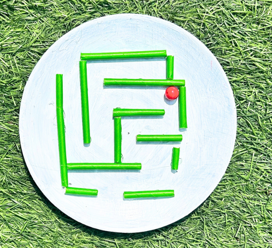 DIY Paper Plate Maze