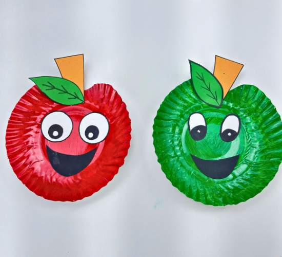Paper Plate Apple