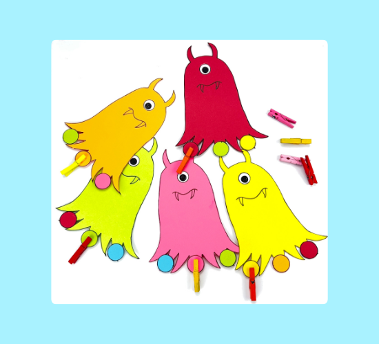 Monster Color Clip Craft