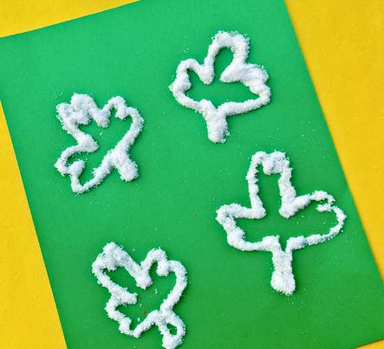 Shamrock Salt Painting