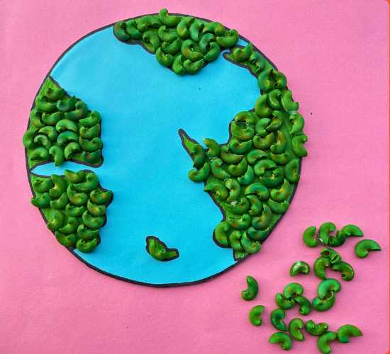 Pasta Earth Day Craft