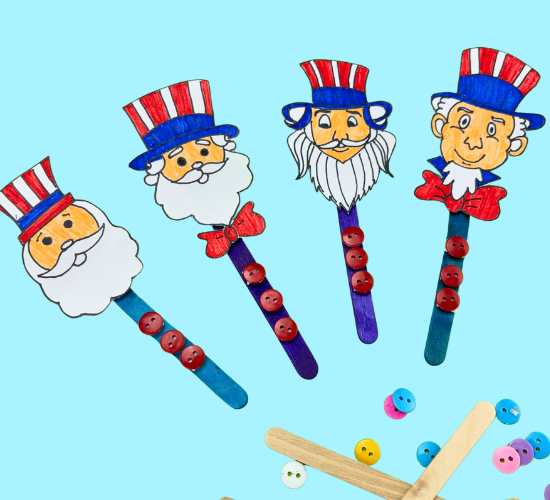 Uncle Sam Puppet Craft