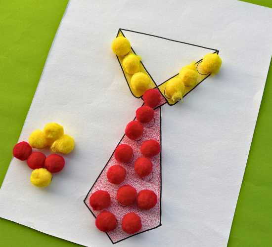 Father's Day Pom Pom Craft