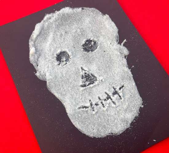 Sugar Skull Salt Painting