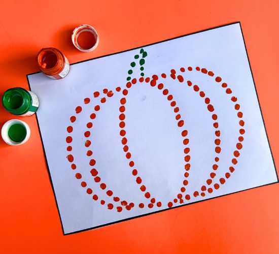 Halloween Finger Painting
