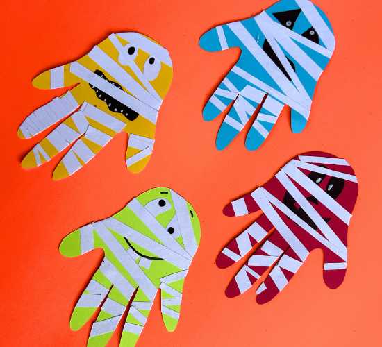 Handprint Mummy Craft