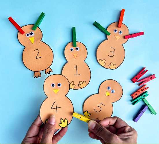 Number Clip Counting Turkey