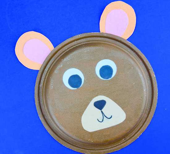 Paper Plate Bear Craft