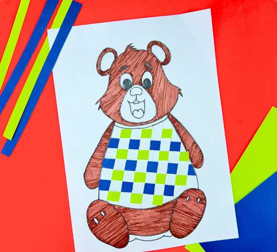 Weaving Paper Bear Craft
