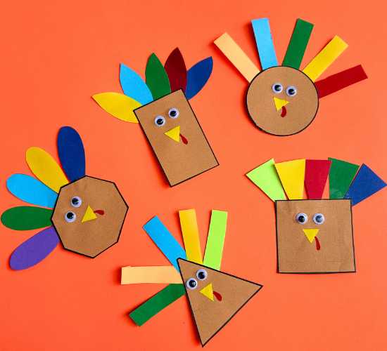 Make a Shape Turkey