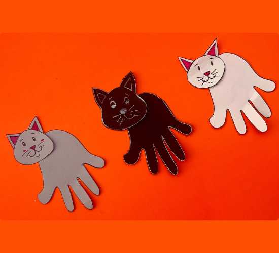 Handprint Cat Craft