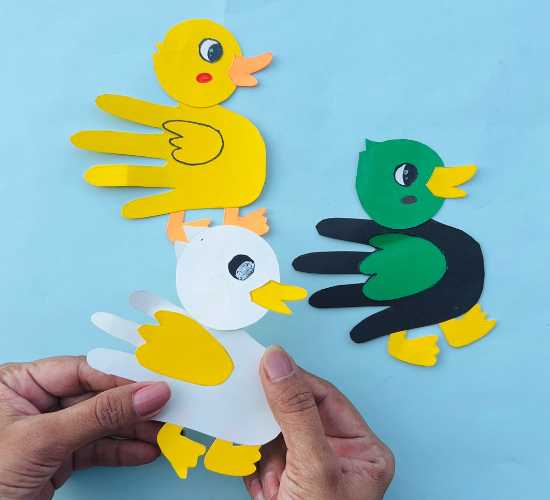 Hand Print Duck Activity