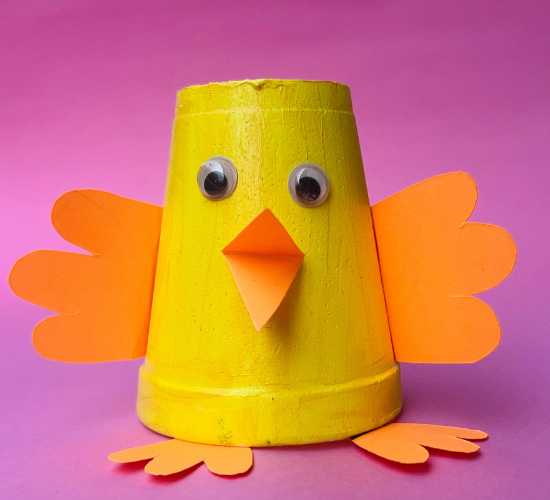 Paper Glass Duck Craft