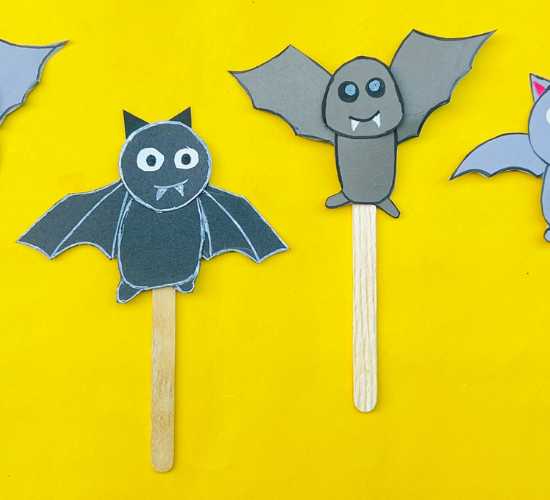 Bat Puppet Craft