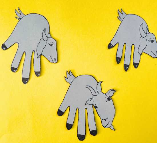 Handprint Goat Craft