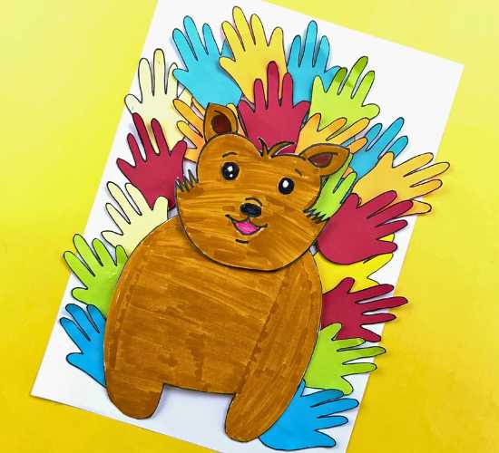 Handprint Hedgehog Craft