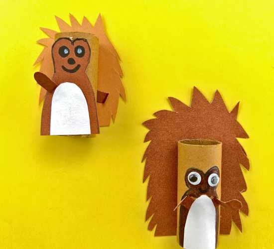Paper Roll Hedgehog Craft