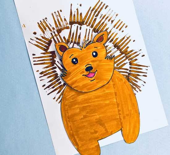 Fork Art Hedgehog