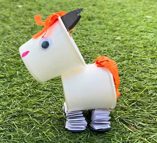 Paper Cup Horse