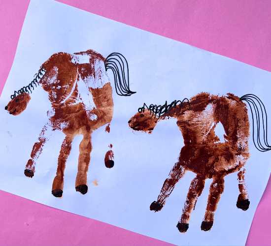 Handprint Horse Craft