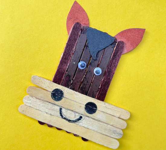 Popsicle Sticks Horse
