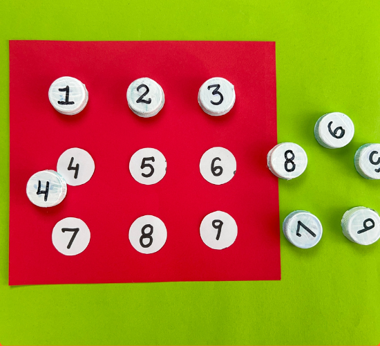 Bottle Cap Number Match