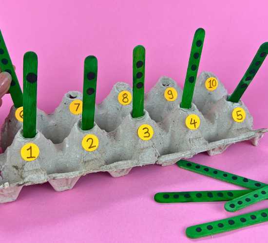 Popsicle Stick Number Match