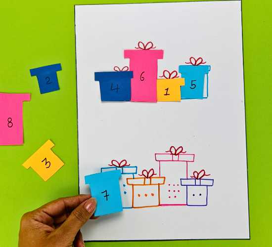Match the Gifts with Numbers