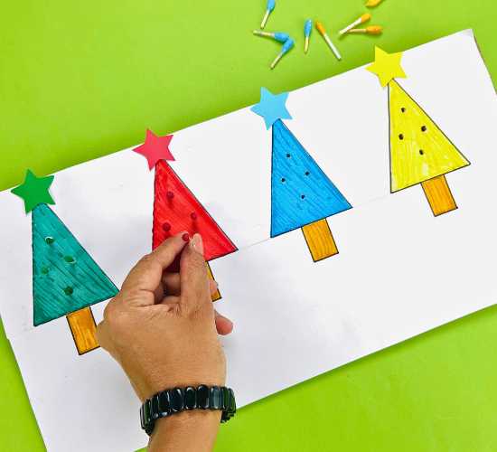 Christmas Cotton Buds Color Match