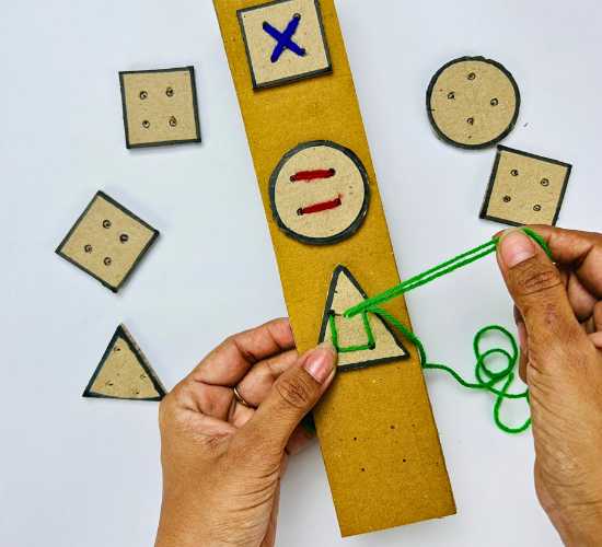 Shape Button Sewing Board