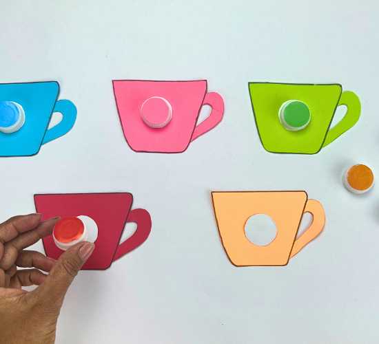 Cap and Cup Color Match