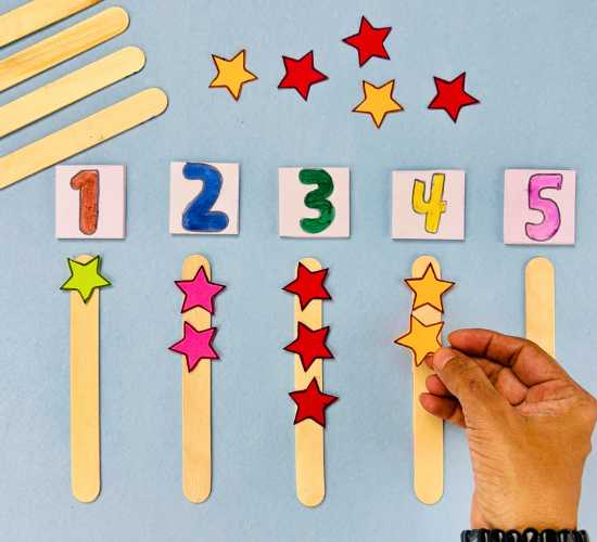 Candy Sticks Star Number Counting