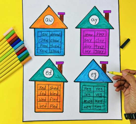 Word Family House