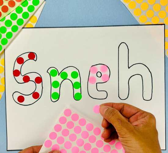 Name Sticker Tracing