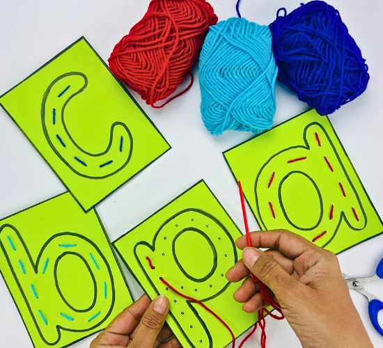 Letter Sewing Cards
