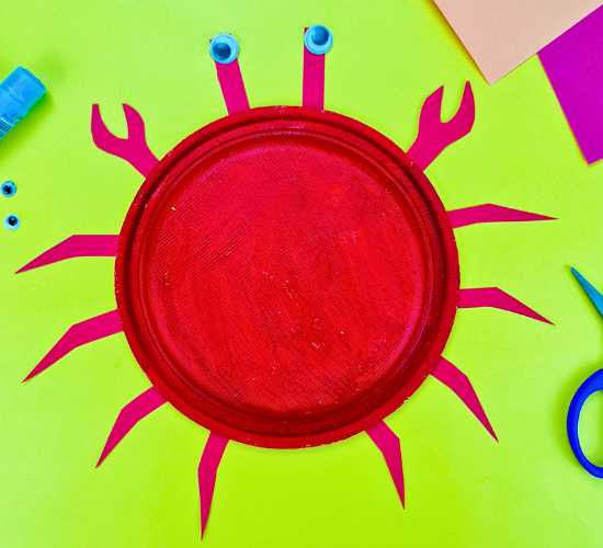 Paper Plate Crab Craft