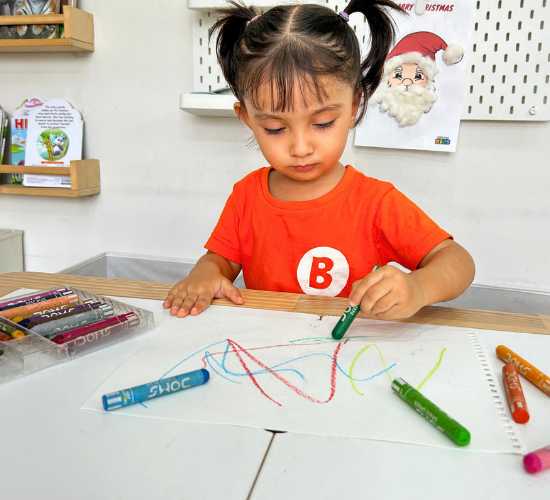 Scribbling with Crayons