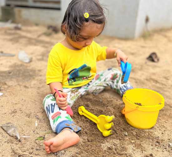 Playing with Sand Activity