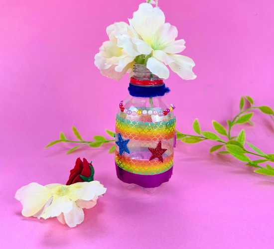 Make a Plastic Bottle Vase