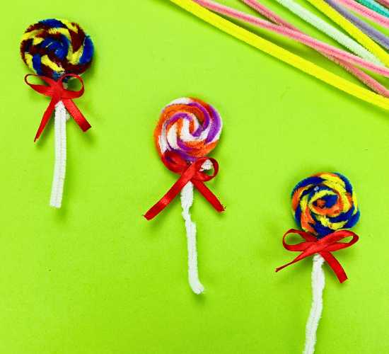Pipe Cleaner Lollypops