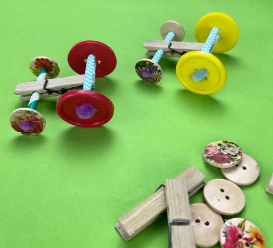 DIY Clothespin Cars