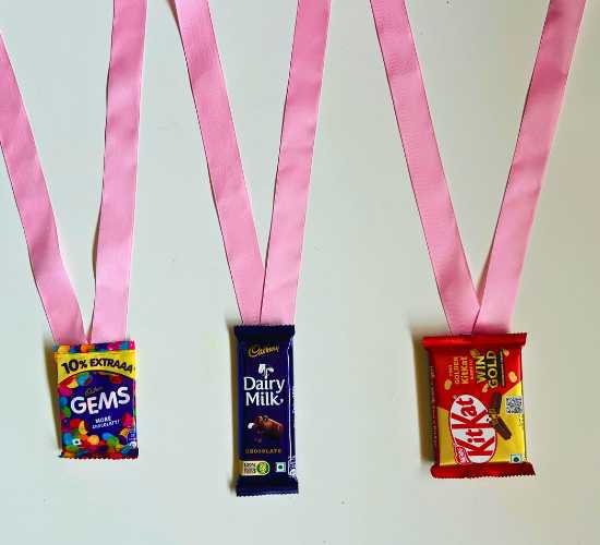 Chocolate Medals for Winners