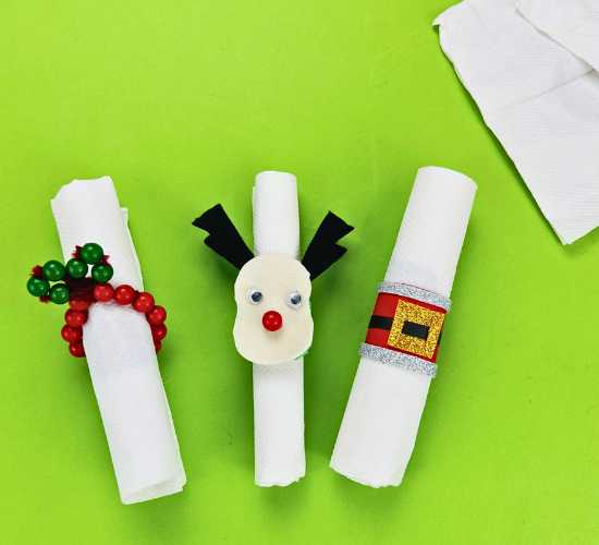 Christmas Napkin Rings Craft