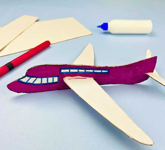 Cardboard Airplane Craft