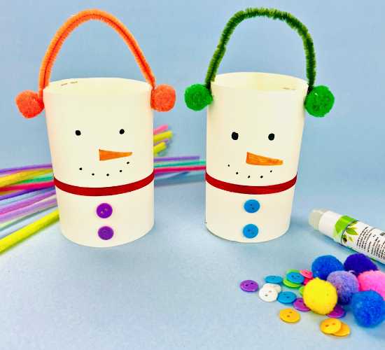 Paper Roll Snowmen