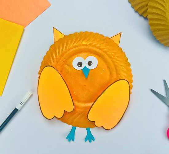 Paper Plate Owl Craft
